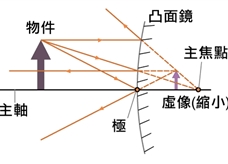 凸面镜光线图