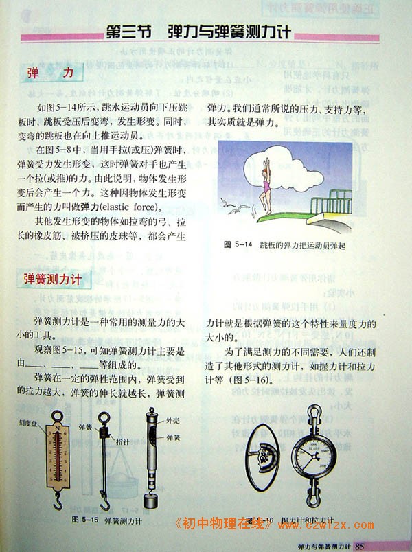 5.3弹力与弹簧测力计1