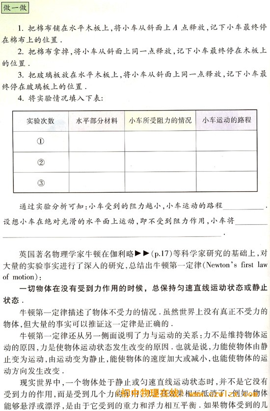 苏科版《10.3力与运动的关系》电子课本2