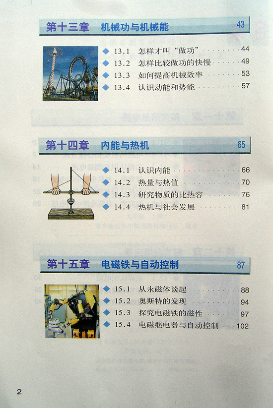 2008新沪粤版物理九年级上册目录2