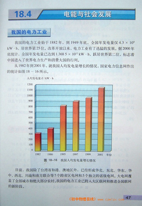 18.4电能与社会发展1