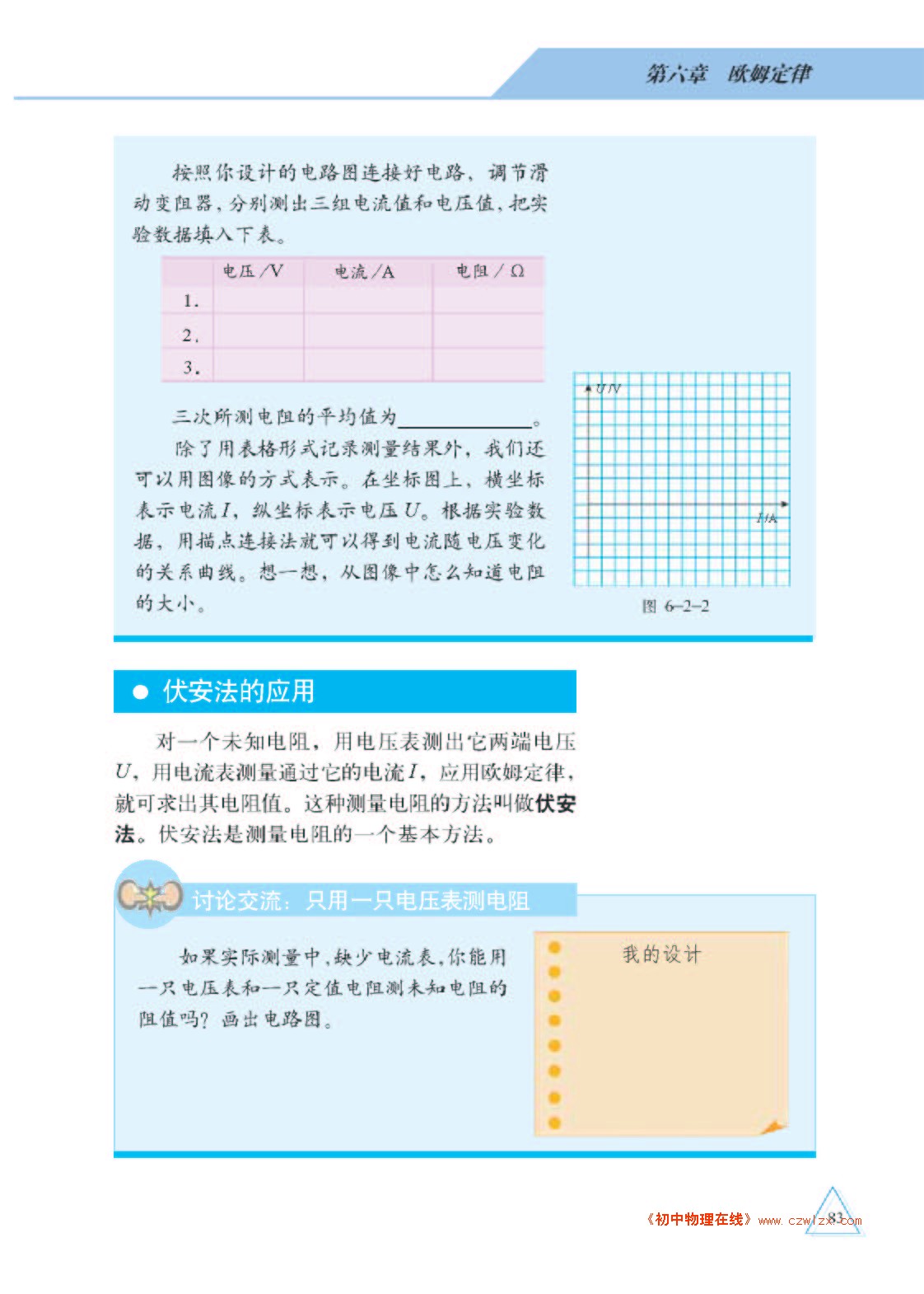 教科版九年级《6.2测量电阻》电子课本2