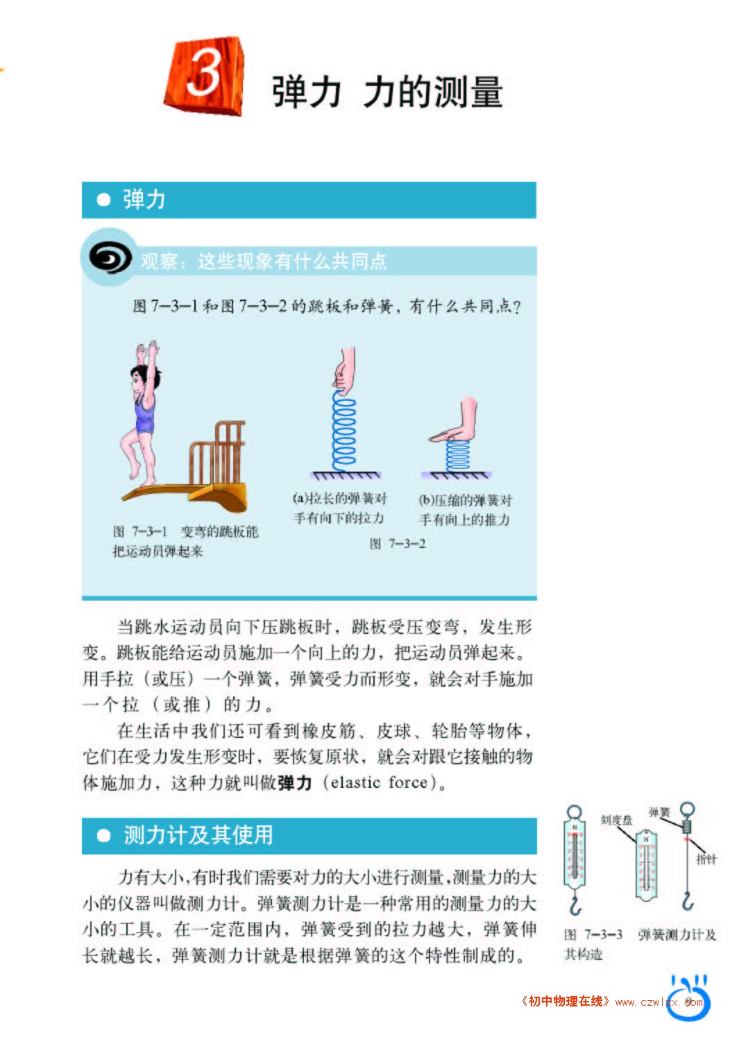 7.3弹力 力的测量1