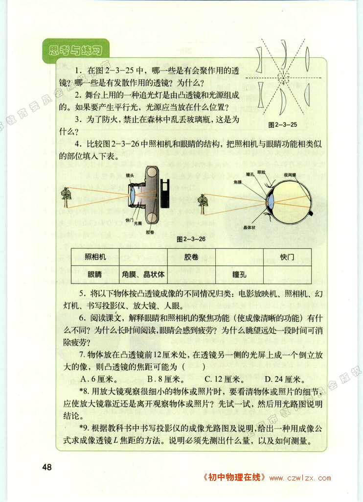 透镜成像10