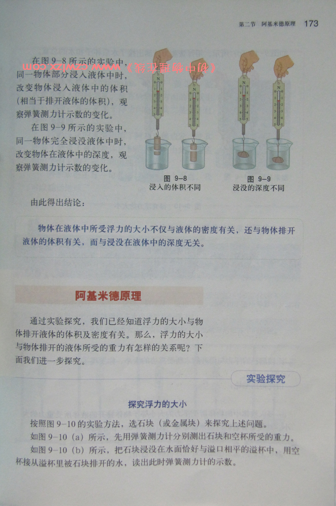 《9.2阿基米德原理》2