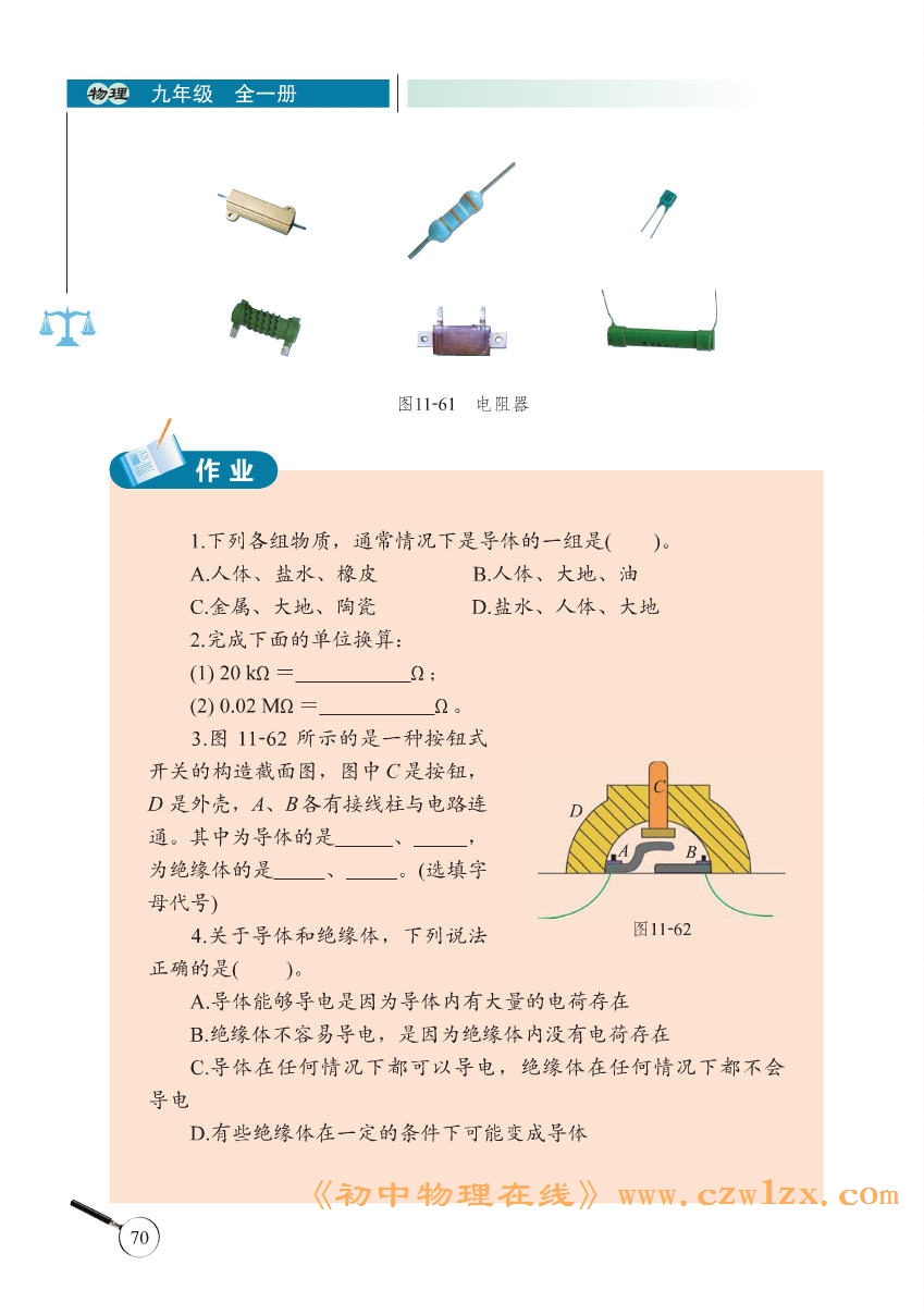 《11.6不同物质的导电性能》5