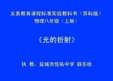 苏教版八年级物理上册《4.1光的折射》公开课课堂实录