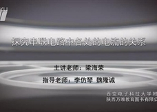 九年级物理电学实验：探究串联电路中各处的电流的关系 实验演示视频