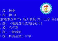 人教版九年级物理《15.4电流的测量》观摩课课堂实录(毛有发)