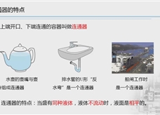 人教版八年级物理下册视频微课堂： 9.2连通器的特点