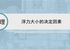 人教版八年级物理下册视频微课堂： 10.2浮力大小的决定因素