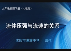 人教版物理八年级下册《第九章第4节 流体压强与流速的关系》获奖课堂实录（辽宁省沈阳市满族中学 缪伟）