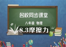 【名校同步课堂】河南省实验中学八年级物理下册《8.3 摩擦力》线上授课视频(人教版，高爱香)