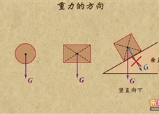 “乐乐课堂”初中物理教学视频素材：《力》12重力的方向、作图及应用