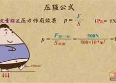 “乐乐课堂”初中物理教学视频素材：《压强》04压强的定义、公式、单位、估算