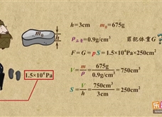 “乐乐课堂”初中物理教学视频素材：《压强》09固体压强的计算综合