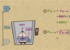“乐乐课堂”初中物理教学视频素材：《功和机械能》04功的简单计算(二)