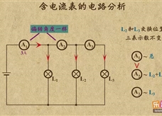 “乐乐课堂”初中物理教学视频素材：《电流和电路》16含电流表的电路分析